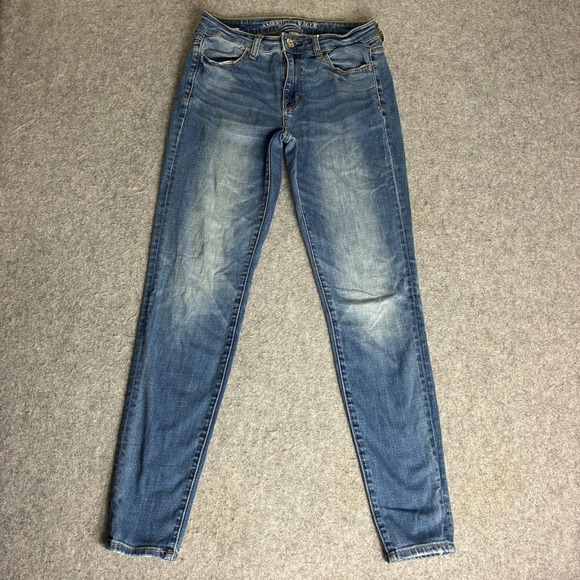 American Eagle Outfitters Denim - American Eagle Super Stretch X Skinny Jeans Women 4 28x28 Regular Blue Denim